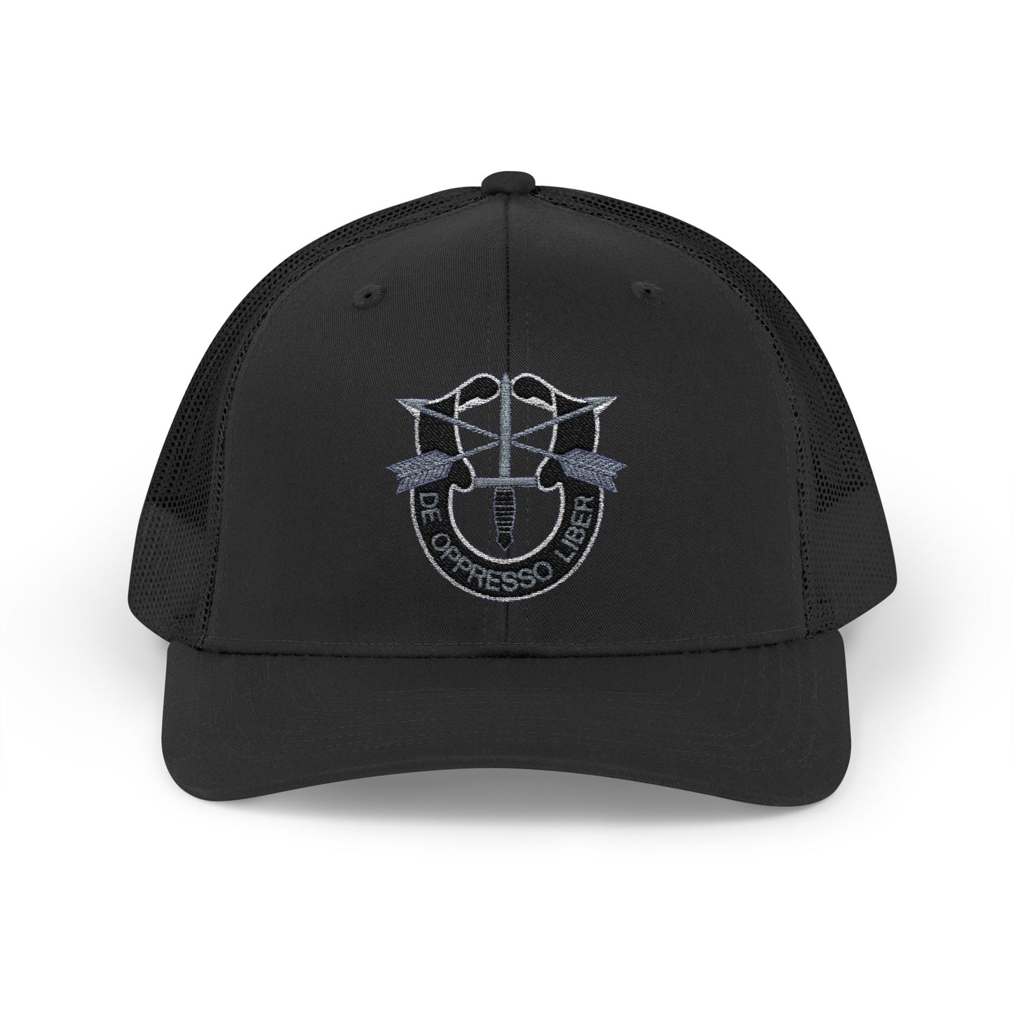 Embroidered Snapback Trucker Cap