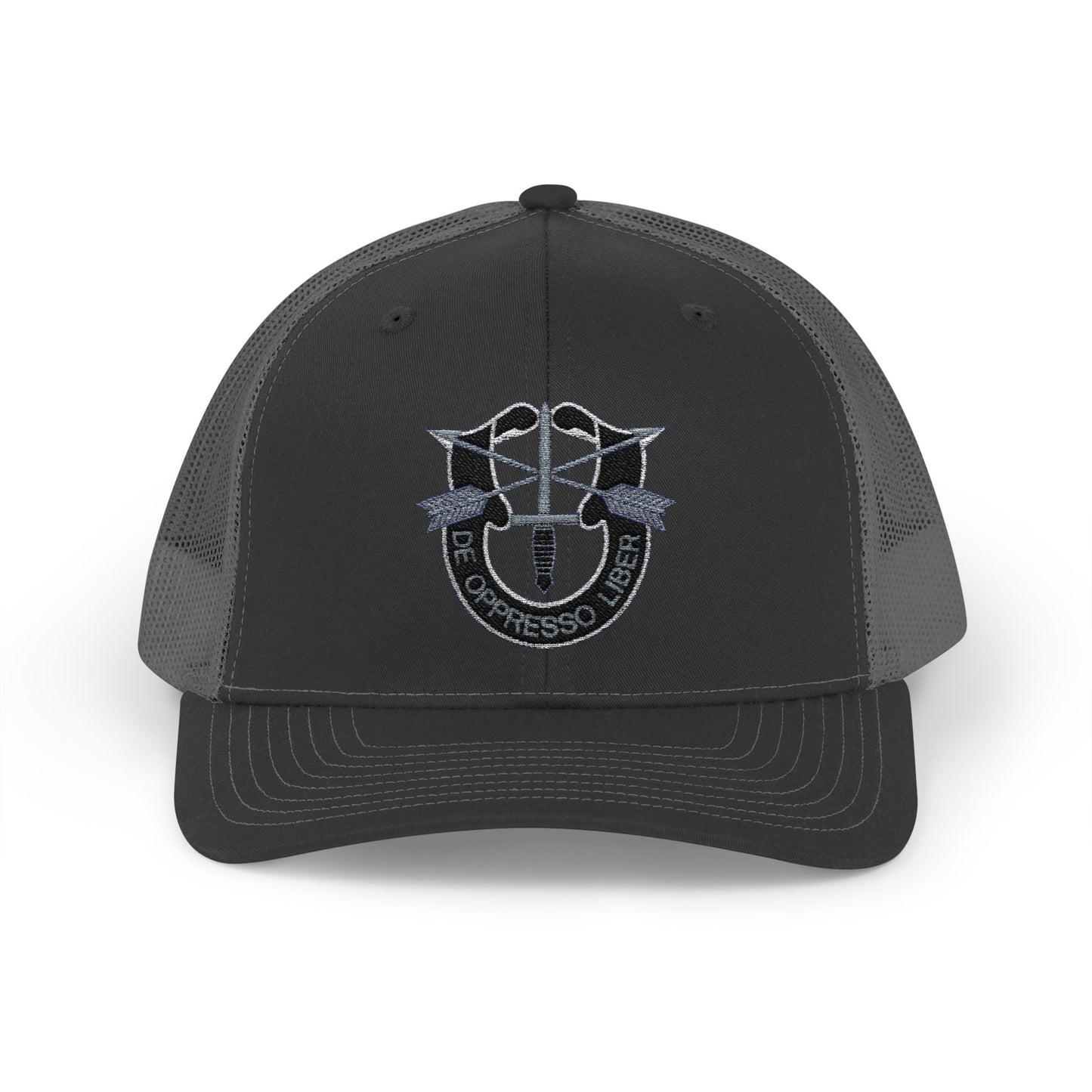 Embroidered Snapback Trucker Cap