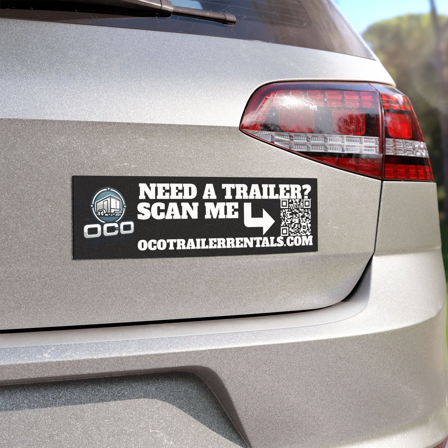 Need a Trailer? Scan Me! Car Magnet